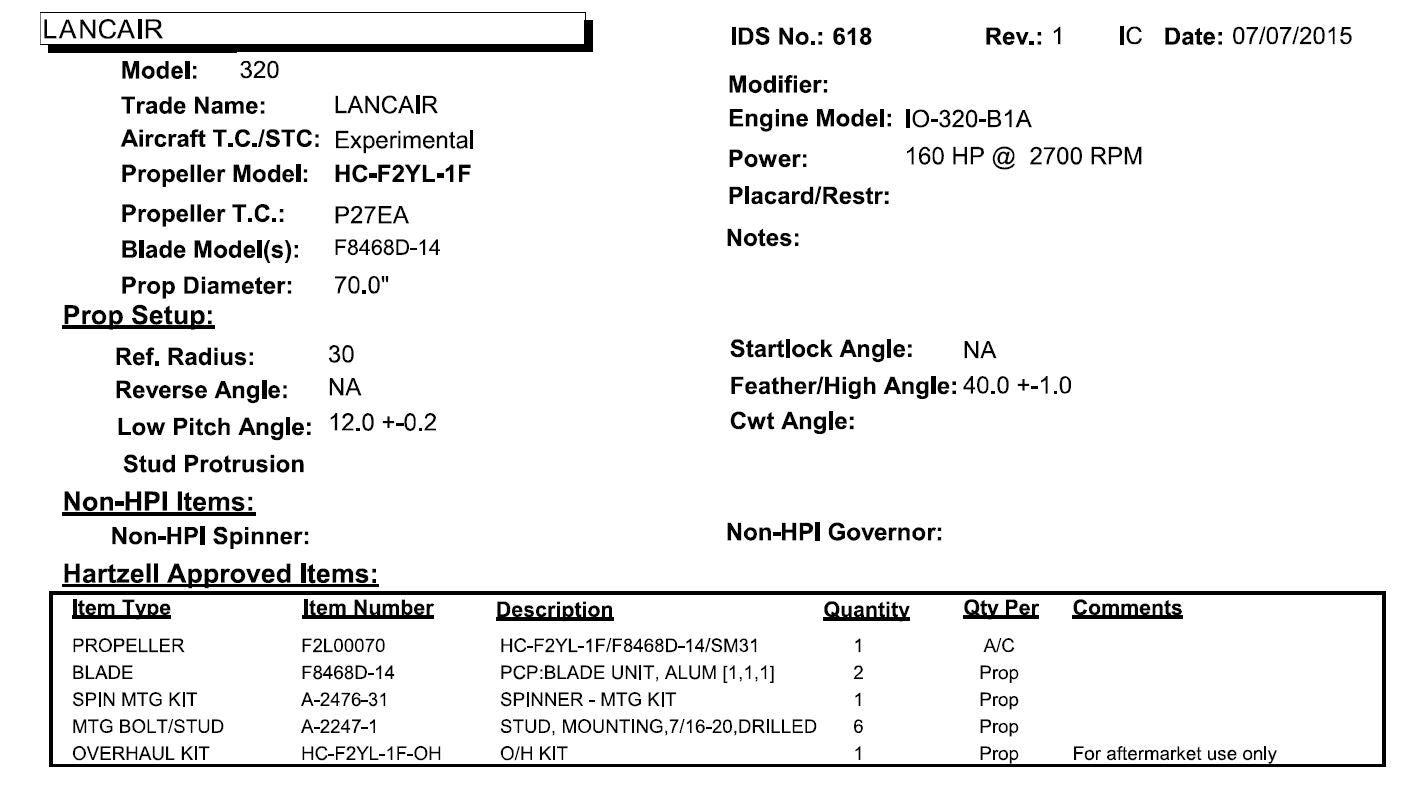 F2L00070 Lancair 320